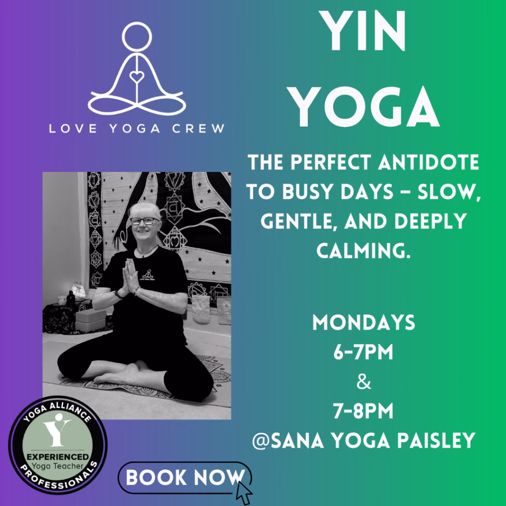 Yin Yoga - The perfect antidote to busy days – slow, gentle, and deeply calming.
click to book